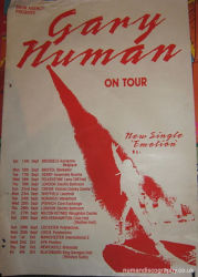 Gary Numan 1991 Emotion Tour Poster
